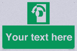 Custom Turn Anti-Clockwise Sign